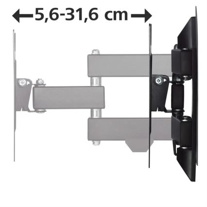 Hama - Support mural pour TV avec un bras articulé 19-48 noir