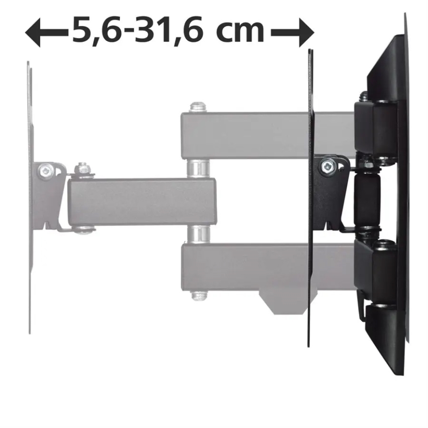 Hama - Support mural pour TV avec un bras articulé 19-48 noir