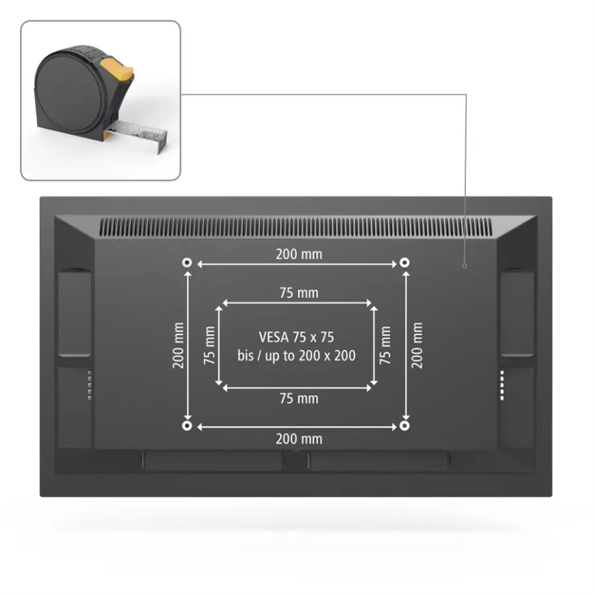 Hama - Support mural pour TV avec un bras articulé 19-48 noir