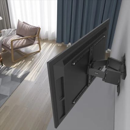 Hama - Support mural pour TV fixe avec charnière 37-90 noir