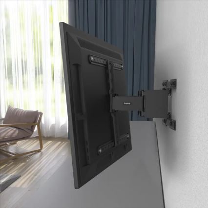 Hama - Support mural pour TV fixe avec charnière 37-90 noir