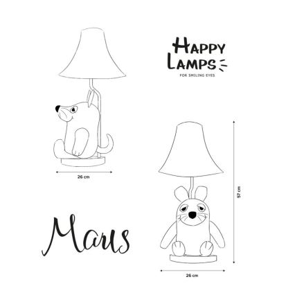 Happy Lamps - Lampe de table enfant MAUS LED/5,4W/230V souris