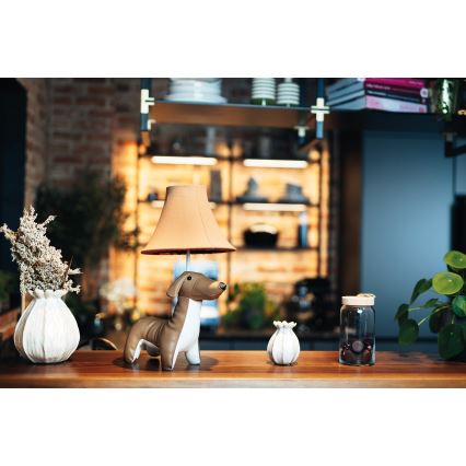 Happy Lamps - Lampe de table enfant WALDI LED/5,4W/230V teckel