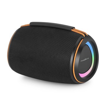 Haut-parleur rechargeable LED 40W/1200 mAh IPX4 noir