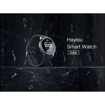 Haylou - Montre connectée LS05 Solar Bluetooth IP68 noire