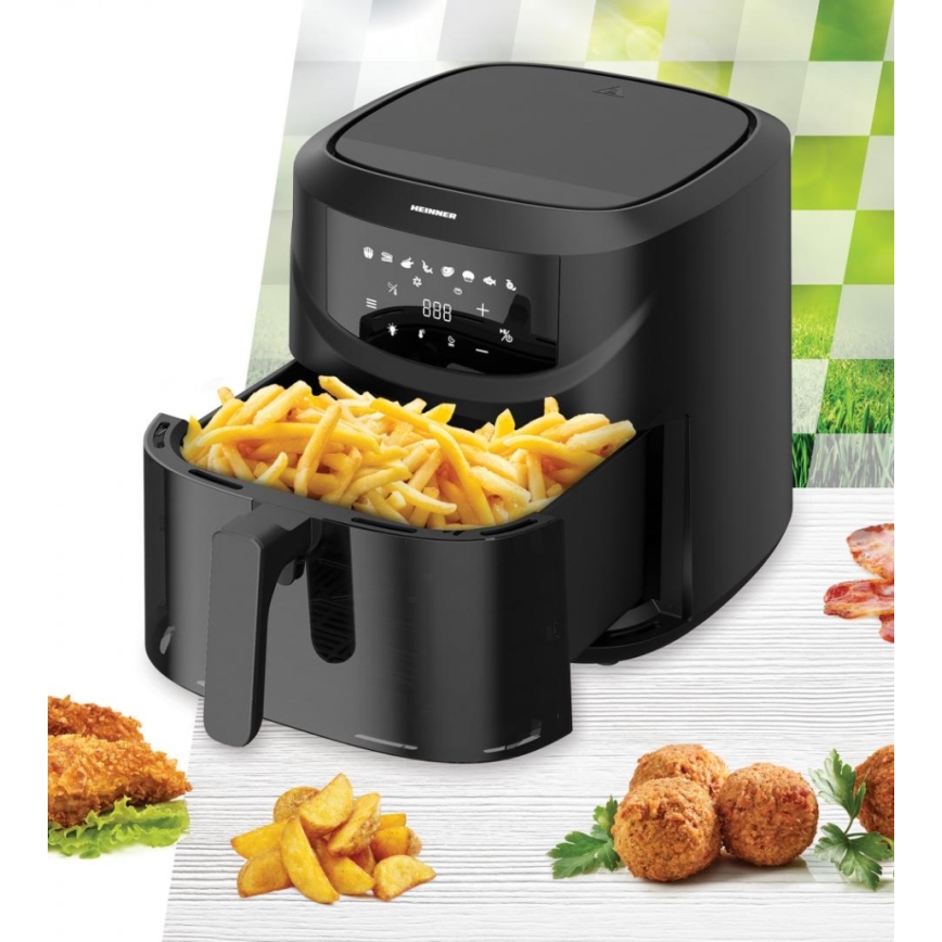 Heinner HAF-B8BK2000 - Friteuse à air chaud 7,6 l 2000W/230V noire