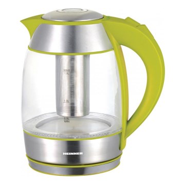 Heinner HEK-TF2200GR - Bouilloire électrique 1,8 l 2200W/230V verte/chrome mat