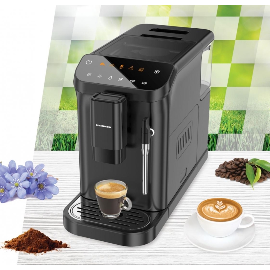 Heinner HEMA-D20DBK - Machine à café automatique 1350W/230V noire