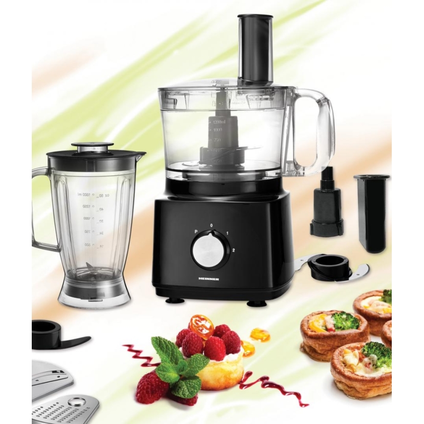 Heinner HFP-750BK - Robot de cuisine 750W/230V noir