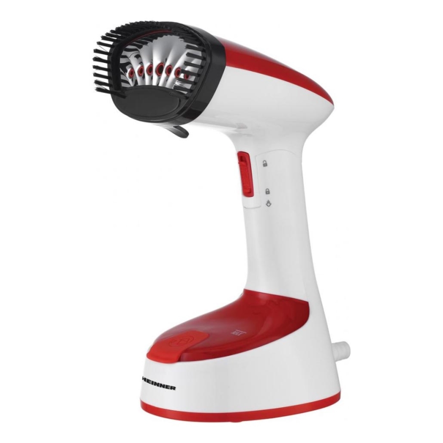 Heinner HGS-1400RD - Défroisseur vapeur à main pour vêtements 1470 W/230 V blanc/rouge