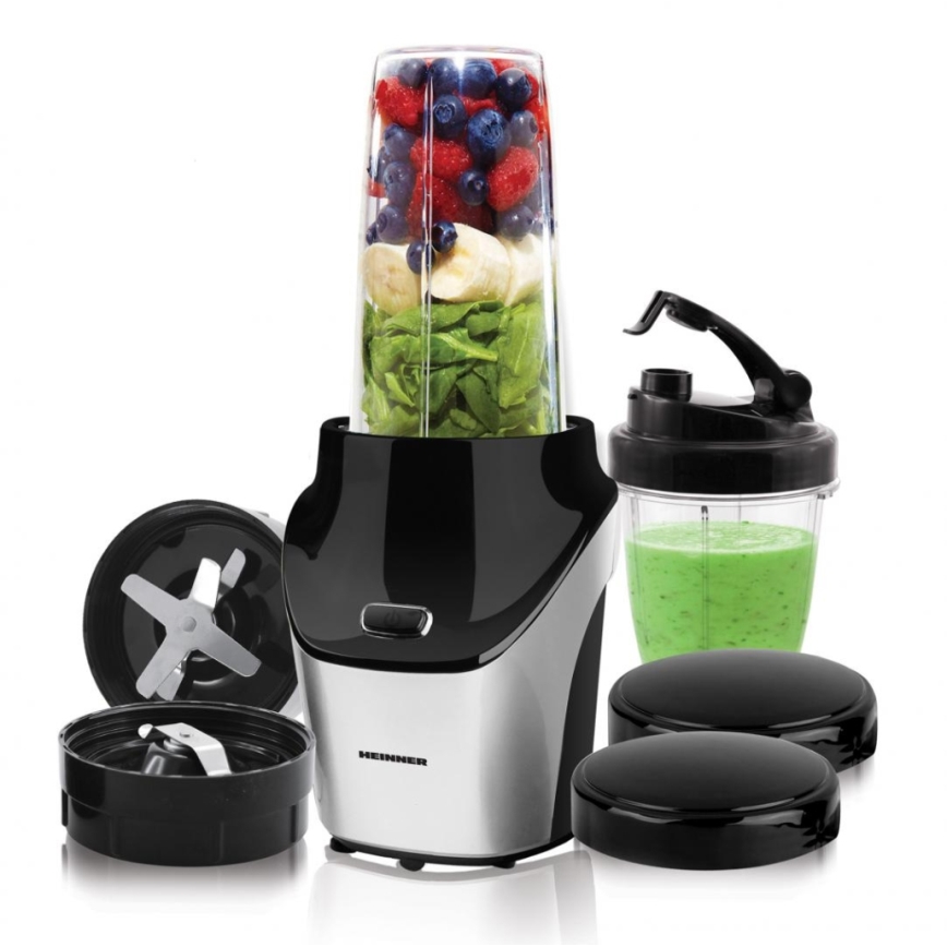 Heinner HSB-T1000SS - Mixeur Nutri pour smoothies 1000W/230V chrome mat/noir