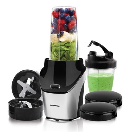 Heinner HSB-T1000SS - Nutri-blender pour smoothies 1000W/230V chrome mat/noir