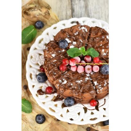 Heinner HWF-1000CR - Gaufrier 1000W/230V noir/or rose