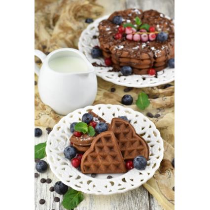 Heinner HWF-1000CR - Gaufrier 1000W/230V noir/or rose