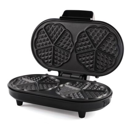 Heinner HWF-1000CR - Gaufrier 1000W/230V noir/or rose