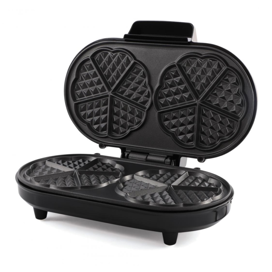 Heinner HWF-1000CR - Gaufrier 1000W/230V noir/or rose