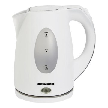 Heinner PF-47 - Bouilloire électrique 1,5 l 2200W/230V blanche