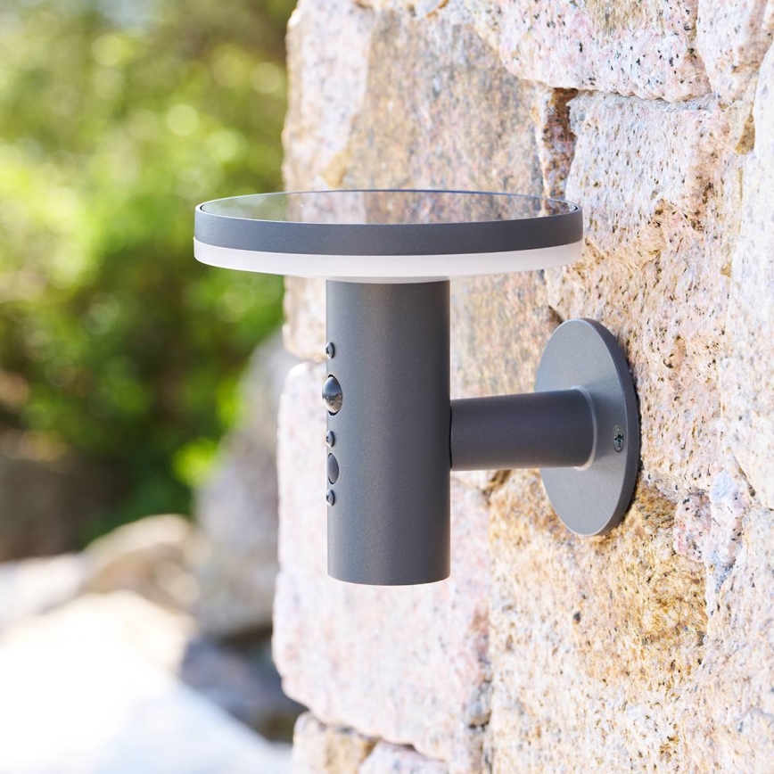 Hesperide - Lampe murale solaire LED avec détecteur de mouvement DETEKT LED/3,7V 2600 mAh IP65