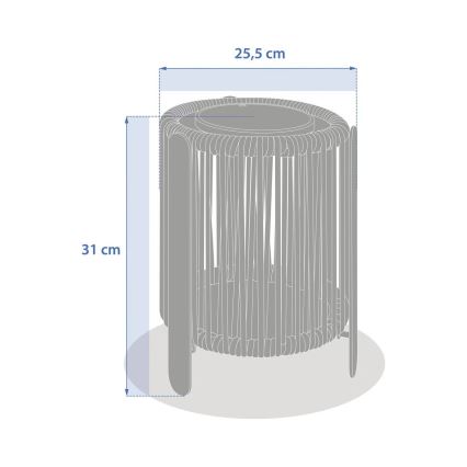 Hesperide - Lampe solaire LED LINY LED/3,7V 2600 mAh IP54 verte