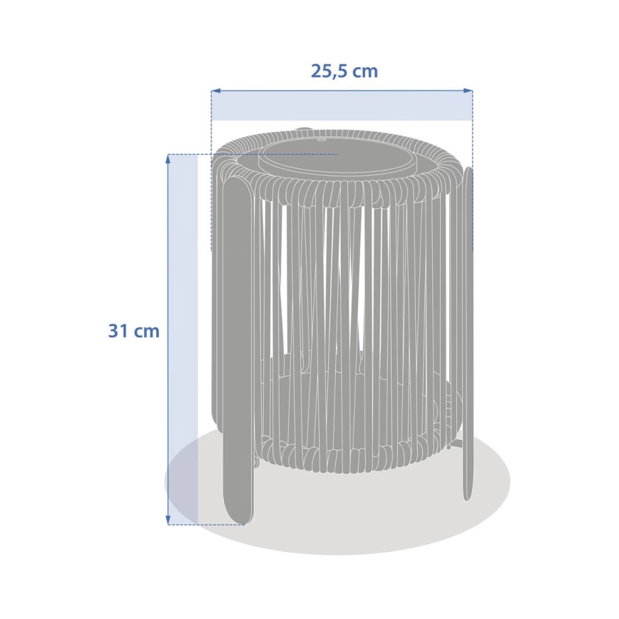 Hesperide - Lampe solaire LED LINY LED/3,7V 2600 mAh IP54 verte