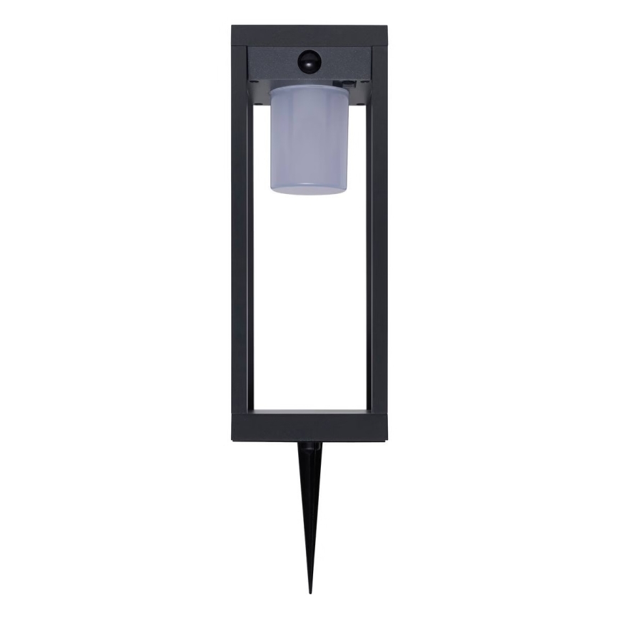 Hesperide - Lanterne solaire LED PIKY avec détecteur de mouvement, 3,7 V 2600 mAh, 40 cm, IP65, anthracite