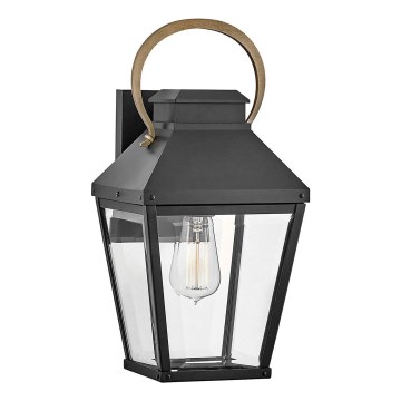 Hinkley - Applique murale extérieure DAWSON M 1xE27/60W/230V IP44 noir