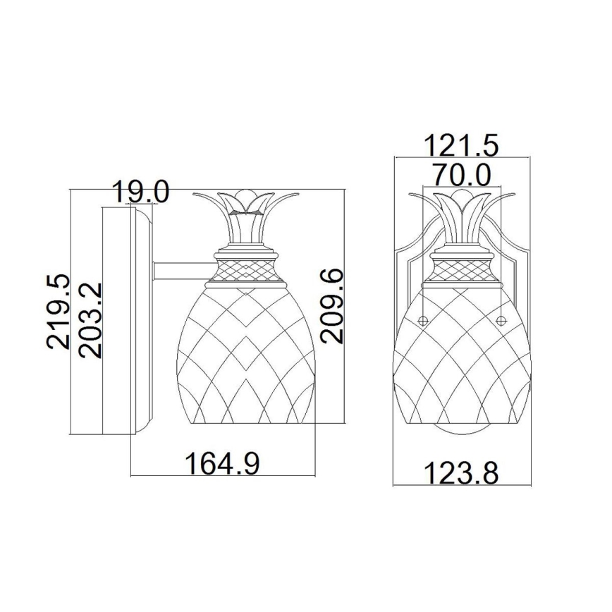 Hinkley - Applique murale LED salle de bain PLANTATION 1xG9/3W/230V IP44 doré