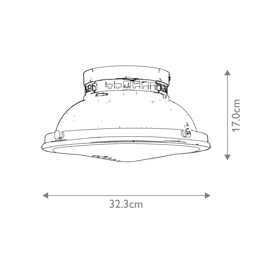 Hinkley - Plafonnier AMELIA 2xE27/40W/230V bronze