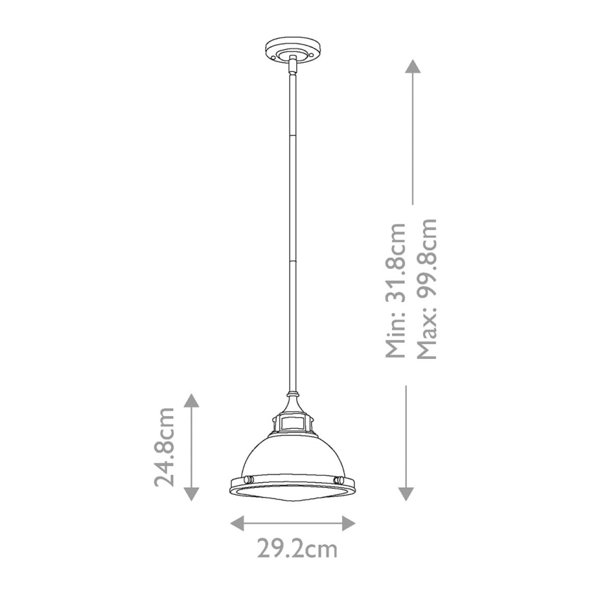 Hinkley - Suspension-barre AMELIA 1xE27/60W/230V bronze