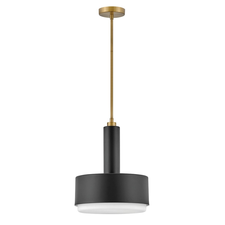 Hinkley - Suspension sur tige CEDRIC 2xE27/60W/230V Ø 33 cm doré/noir