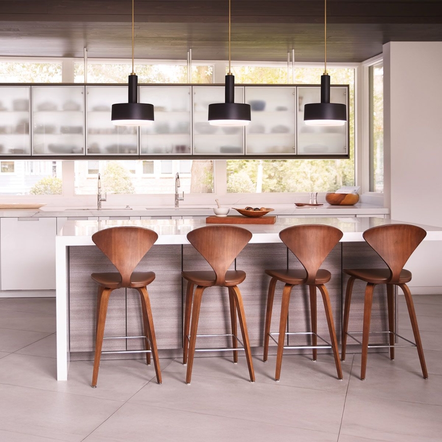 Hinkley - Suspension sur tige CEDRIC 2xE27/60W/230V Ø 33 cm doré/noir