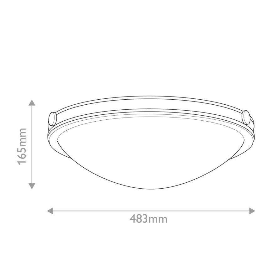 Hinkley - Plafonnier COLLIER 3xE27/40W/230V Ø 48,3 cm noir