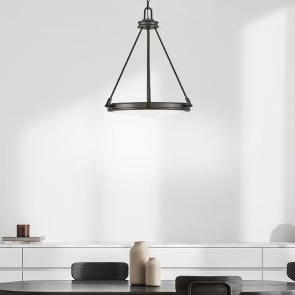 Hinkley - Lustre sur chaîne COLLIER 4xE14/40W/230V Ø 54,3 cm noir