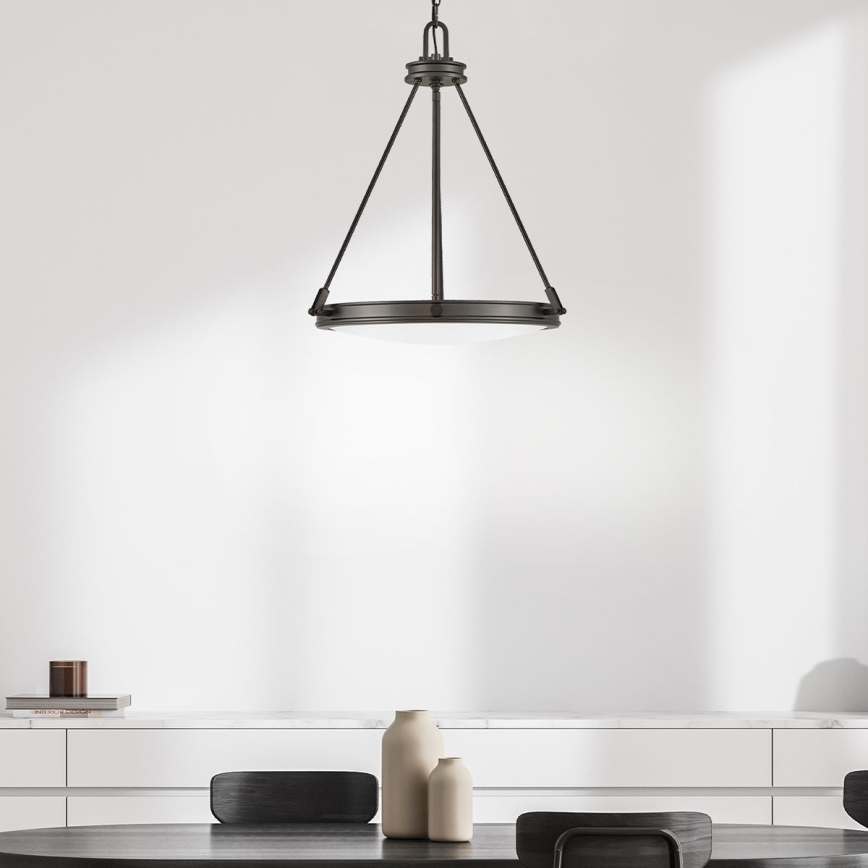 Hinkley - Lustre sur chaîne COLLIER 4xE14/40W/230V Ø 54,3 cm noir