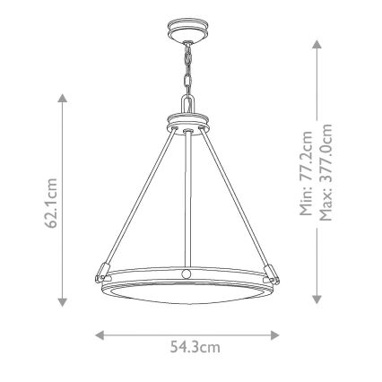 Hinkley - Lustre sur chaîne COLLIER 4xE14/40W/230V Ø 54,3 cm noir