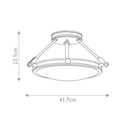 Hinkley - Plafonnier COLLIER 3xE14/40W/230V Ø 41,7 cm noir