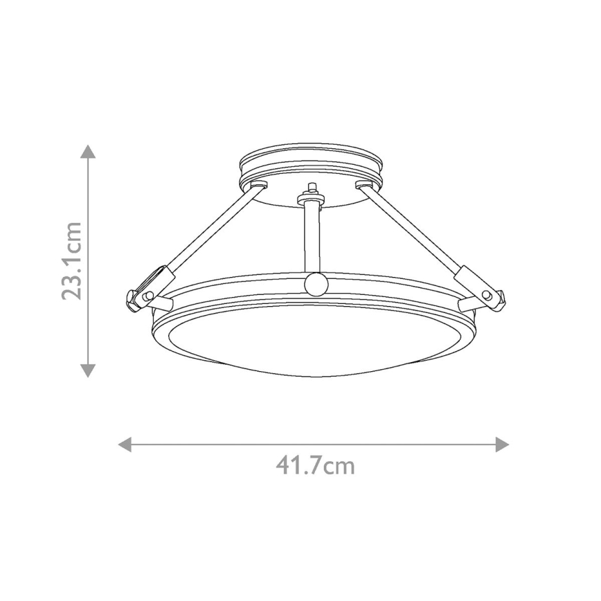 Hinkley - Plafonnier COLLIER 3xE14/40W/230V Ø 41,7 cm noir