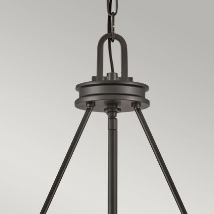 Hinkley - Suspension sur chaîne COLLIER 5xE27/40W/230V Ø 68,5 cm noir