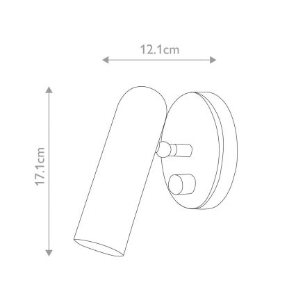 Hinkley HK-DAX1-HB - Applique murale dimmable DAX LED/9W/230V 3000K dorée