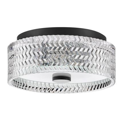 Hinkley - Plafonnier ELLE 2xE27/60W/230V d. 30,5 cm noir