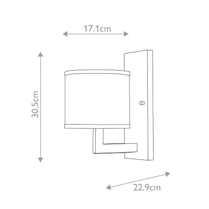 Hinkley - Applique murale HAMPTON 1xE27/60W/230V dorée