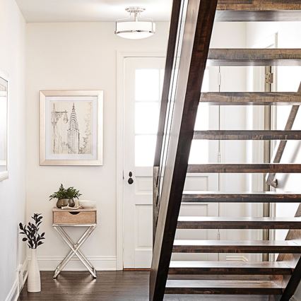 Hinkley - Plafonnier HARPER 3xE27/60W/230V Ø 45,6 cm, chrome brillant