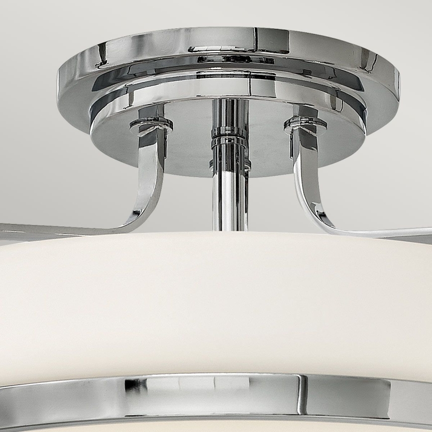 Hinkley - Plafonnier HARPER 3xE27/60W/230V Ø 45,6 cm, chrome brillant