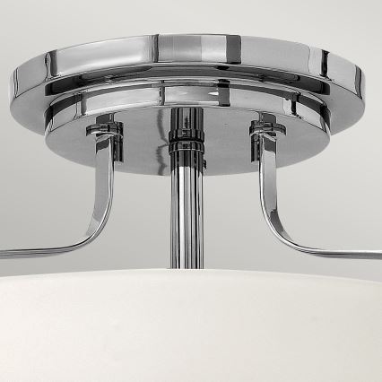 Hinkley - Plafonnier HARPER à montage en surface 3xE27/60W/230V Ø 36,6 cm chrome brillant