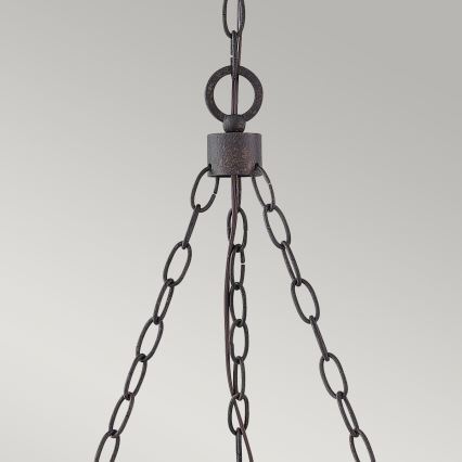 Hinkley - Lustre sur chaîne SAWYER 6xE14/40W/230V, marron