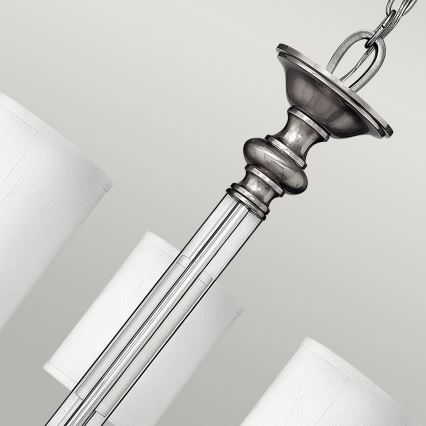 Hinkley - Lustre sur chaîne SUSSEX 5xE14/40W/230V chrome mat