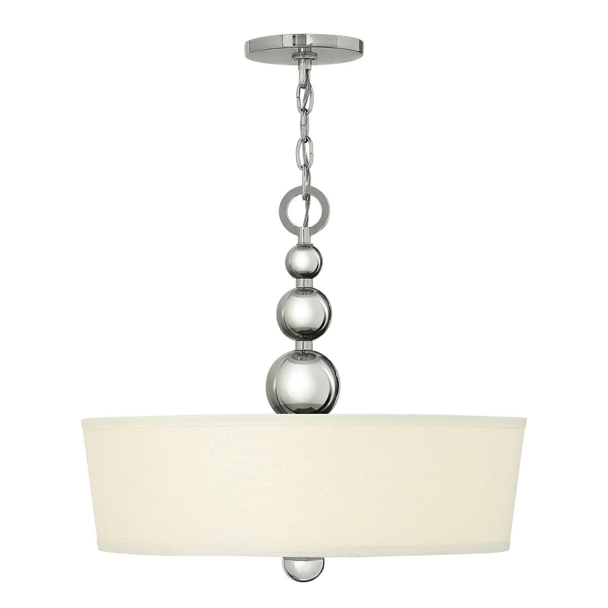 Hinkley - Lustre sur chaîne ZELDA 3xE27/60W/230V chromé brillant