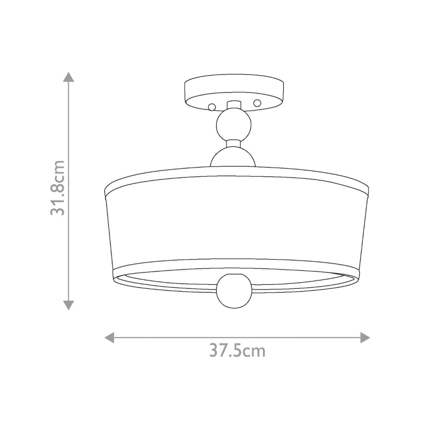 Hinkley - Lustre plafonnier ZELDA 3xE27/60W/230V chromé brillant