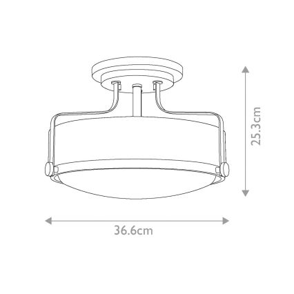 Hinkley - Lustre monté en surface HARPER 3xE27/60W/230V
