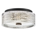 Hinkley - Plafonnier ELLE 2xE27/60W/230V d. 30,5 cm noir